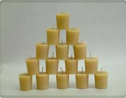 Beeswax Votive Candles - One Dozen (Twelve Count)